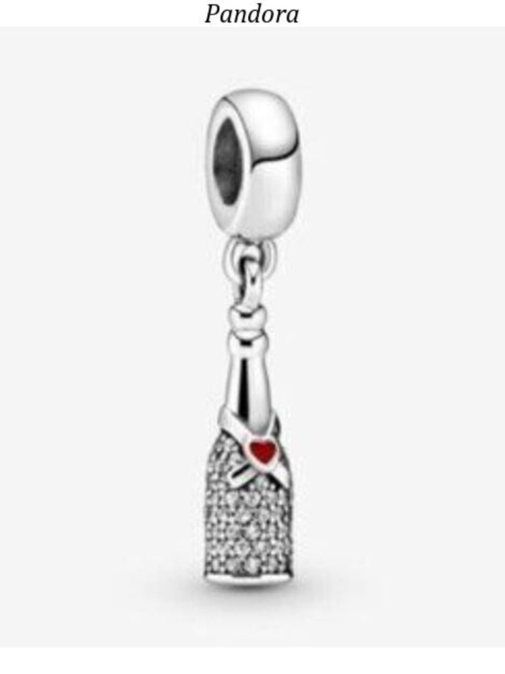 Pandora Sparkling Wine Bottle Dangle Charm